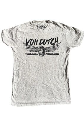 VON DUTCH Premium Quality Graphic Tee T-Shirt 100% Cotton S/P